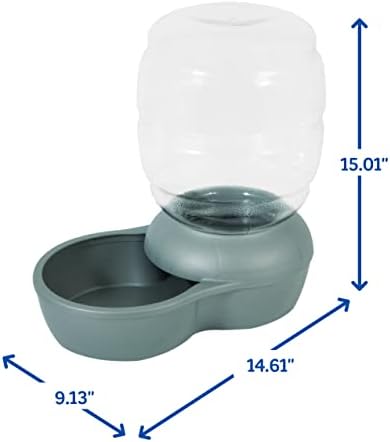 Petmate Replendish Feeder Automatic Cat and Dog Feeder, Pearl Peacock Blue, 10 LB, Made in USA