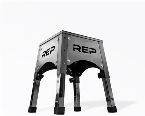 REP Adjustable Plyo Box | Metal Jump Platform | Home Gym Exercise Step | Plyometric Training Equipment | Fitness Workout Bench | Assembled Steel