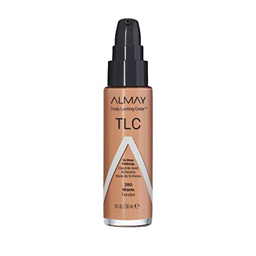 Almay Truly Lasting Color Liquid Makeup, 240 Beige, 1 fl oz | Longwear foundation blends seamlessly for a naturally luminous and flawless finish. Hypoallergenic.