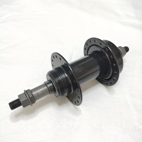 Bicycle Rear Hub Assembly 36 Holes, Disc Brake, Rear Width 135mm, Bicycle Wheel Part Rear Bike Hub (Black)