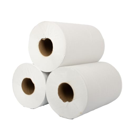 Karat JS-RTW350 Junior Paper Towel Roll, White (Pack of 12)