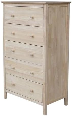 International Concepts Dresser with 3 Drawers, Unfinished