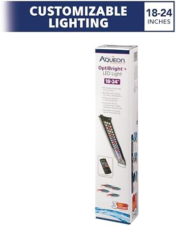 Aqueon Optibright Plus LED Fish Tank Aquarium Lighting System with Remote Control, 30 to 36 Inch | Plus, With Remote Control