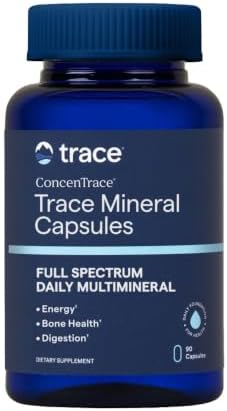Trace Minerals ConcenTrace Ionic Trace Mineral Tablets, 90 Tablets | 70+ ionic trace minerals, Great Salt Lake sourced, Supports bones, joints
