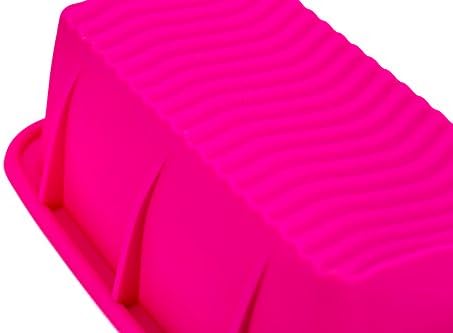 Tosnail 4 Pack Silicone Bread Loaf Pan, 8 x 4 Inches Silicone Baking Molds for Baking Banana Bread, Sandwich Bread, Small Loaf and Meatloaf