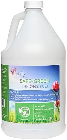 Firefly Fuel - Lamp Oil & Tiki Torch Fuel - Clean Burning, 1 Gallon