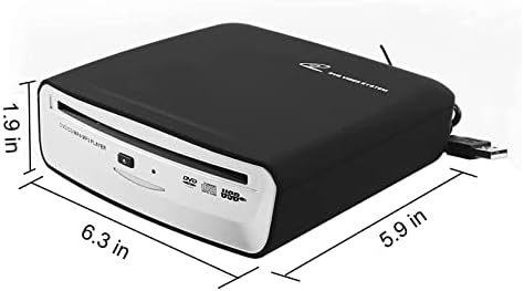 USB External Car Universal CD Player USB Connection Portable CD Player for Car Android Navigation/TV/MacBook pro/Laptops Desktops with Plug and Play