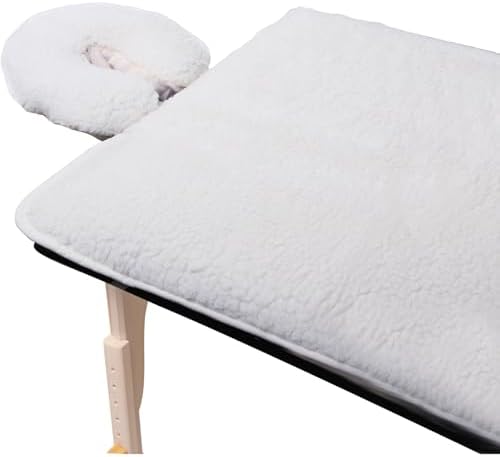 ForPro Fleece Massage Pad Set, 31Wx72L in, Hypoallergenic | for Massage Table Face Cradles, Face Rest Covers, Headrest Covers, Spa Cradle Covers, Salon & Spa Essentials