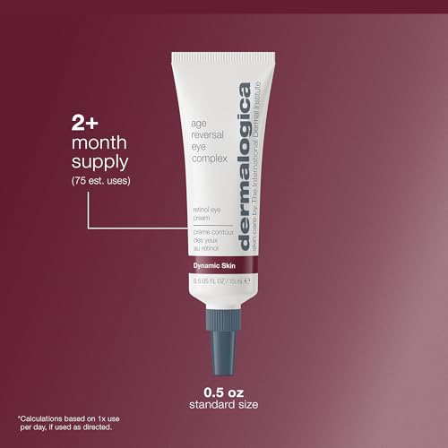 Dermalogica Age Reversal Eye Complex, 0.5 Fl Oz | Anti-Aging Retinol Eye Cream, Targets Signs of Skin Aging, Reduces Wrinkles, Reduces Dark Circles