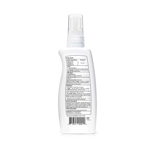 BU SPF 30 Sunscreen Spray for Face and Body, Non Aerosol Spray, Ultrafine WOWmist, TSA Travel Size Sunscreen, Clear, Non Greasy, Water Resistant, White Sage 3.3 oz