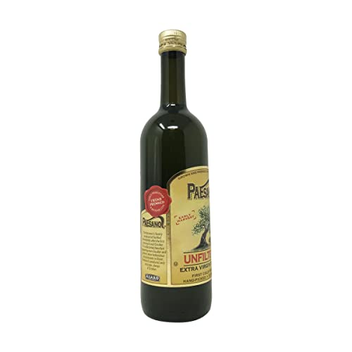 Paesanol Extra Virgin Olive Oil, Unfiltered, 33.8 Fl Oz (1L) | High Polyphenol, Premium First Cold Pressed, Hand Picked, Early Harvest in Sicily, Award Winning Italian EVOO