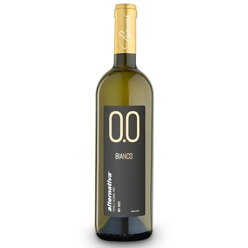 Princess Alternativa Bianco Dry Dealcoholized 0.0% Non-Alcoholic White Wine From Italy 750ml, Low Sugar, Low Calories (1 Bottle)…