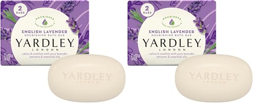 Yardley London Nourishing Bath Soap Bar Aloe & Avocado, Conditions Skin with Creamy Avocado & Olive Extracts, 4.0 oz Bath Bar, 1 Soap Bar