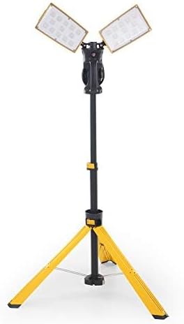 LUTEC Upgraded 5000K 15000 LM 105 W LED Work Light with Telescoping Tripod