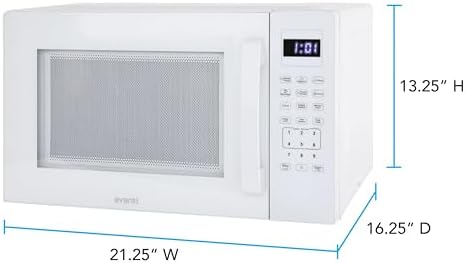 Avanti Microwave Oven 1000-Watts Countertop Compact with 9 Pre-Set Cooking Settings, Speed Defrost & By Weight