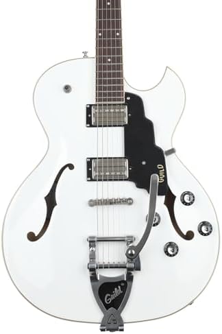 Guild Guitars Starfire I SC Semi-Hollow Body Electric Guitar, Snowcrest White, Florentine-Cut w/tremolo, Newark St. Collection