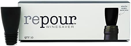 Wine Saver - Wine Preserver and Stopper - Removes Harmful Oxygen from your Wine Simply and Effectively - Indigo Blue 4 Pack