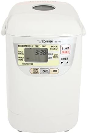 Zojirushi Bb HAC10 Home Bakery Mini Breadmaker, 1 Lb (White) | Bakes 1-Lb Loaves, 13-Hour Delay Timer, Quick-Bake under 2 Hrs