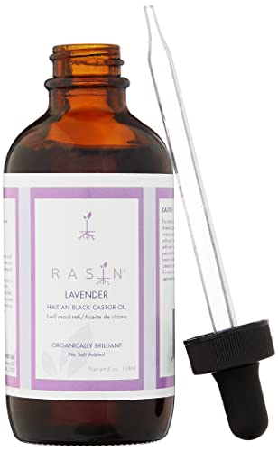 Rasin Castor Oil Organically Brilliant Haitian Black Castor Oil. (Original, 4 Fl Oz)