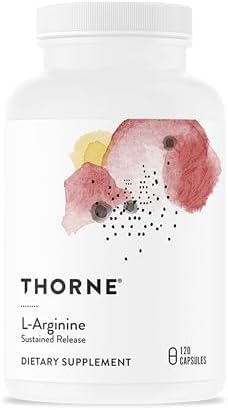 THORNE L-Arginine, Sustained Release Formula, 120 Capsules | Supports Heart Health, Nitric Oxide Production, Exercise Capacity & Optimal Blood Flow*