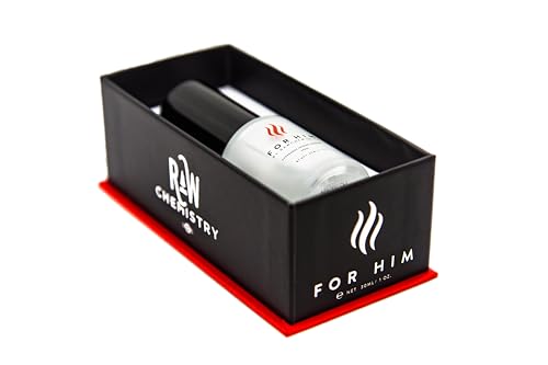 Pheromone Infused Cologne for Men - For Him 1 oz Spray by RawChemistry | Long Lasting Perfume for Men, Mens Body Spray, Premium Cologne Oil Notes, Fine Fragrances for Men, All Day Daily Use, 1 Oz