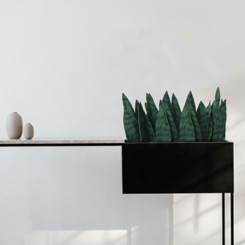summer flower 23in Snake Plant Artificial Leaf Set 21pcs Faux Sansevieria Plant Leaves Tall Fake Snake Greenery Outdoor 4 Sizes for Indoor Home