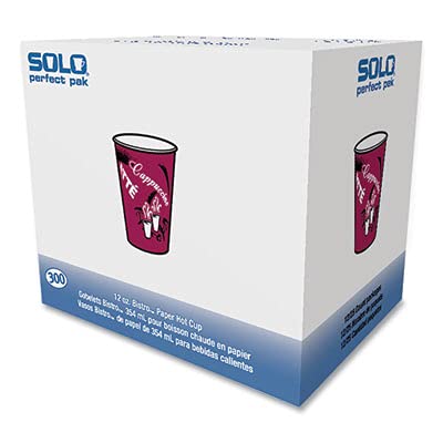 Solo OF12BI-0041 12 oz Bistro SSP Paper Hot Cup (Case of 300)