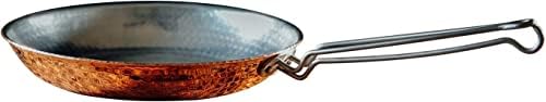 Sertodo Copper Skillet Pan | 8 inch Diameter | Patented Stainless Steel Handle System | Naturally Non-Stick Tin Lining