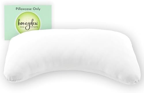 Honeydew Queen Side Pillow Case - Fits The Scrumptious and Essence Curved Pillows for Side Sleeping - Comfortable and Soft Cooling Viscose Made from