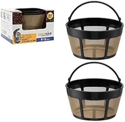GOLDTONE Reusable 8-12 Cup Basket Coffee Filter fits Hamilton Beach Coffee Makers and Brewers. Replaces your Hamilton Beach Reusable Coffee Filter - BPA Free