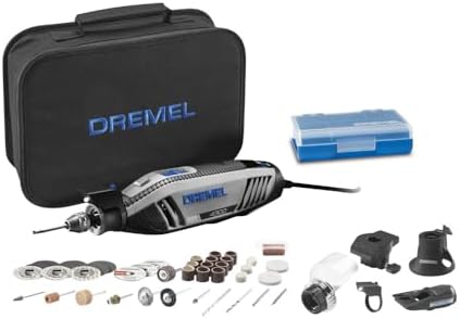 Dremel 4300-9/64 Rotary Tool Kit with Flex Shaft - 9 Attachments & 64 Accessories - Ideal for Engraving, Etching, Sanding, and Polishing