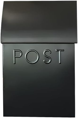 NACH Mailboxes for Outside Wall Mount, 15 x 10 x 4 inches, Red Wall Mounted Mailbox and Newspaper Holder, Waterproof Mailbox for Door - The Milano Mailbox
