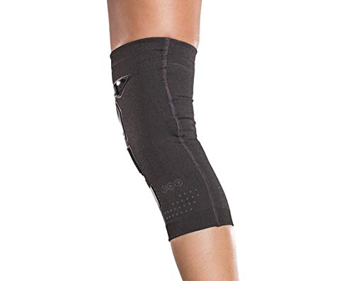 DonJoy Performance Trizone Knee Support for Muscle Strain & Meniscus Injury - Compression Knee Sleeve for Athletes and Active Users, Medium, Left