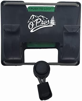Outdoor Professionals (O’Pros) Belt Clip Rod Holder – Hands-Free - Slide Lock System with 360° Rotation for Fly Fishing and Spinning Rods