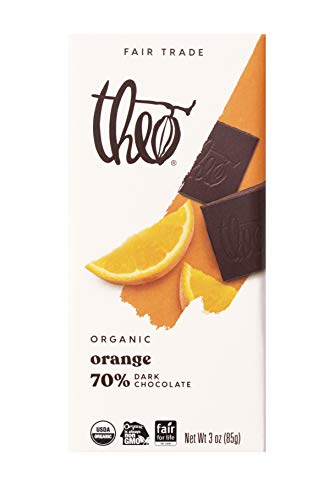 Theo Pure Organic Dark Chocolate Bar, 85% Cacao, 1 Bar | Vegan, Fair Trade