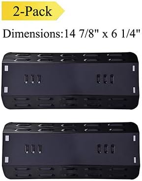 P9350A (2-Pack) Porcelain Steel Heat Plate, Heat Shield Replacement for Dyna-Glo,Master Forge MFA350BNP, MFA350CNP,MFA350BNN,DGP350NP,DGP350SNP-D