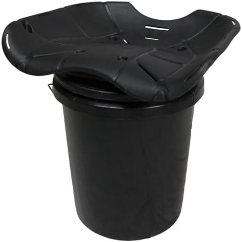 Hawk Ergo 360 Degree Bucket Top Seat - Silent Lightweight Comfortable Swiveling Portable Chair for Camping, Hunting, Fishing | Easily Mounts to Bucket
