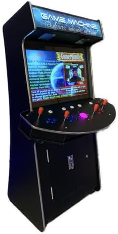 Full Size Commercial Grade Upright Standup Arcade Machine 4 Player 4600 Classic Games 32 inch Screen Black