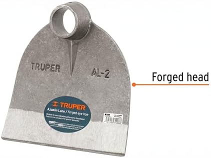 Truper Lane No. 2 Field Hoe Head, 2 lb Forged Steel, Heavy-Duty Replacement Hoe Head for Agriculture and Landscaping (Model AL-2/10606)