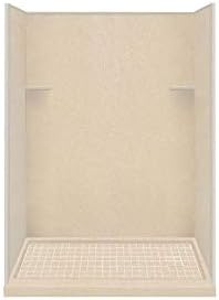 Transolid RKWF6027R-67 Right-Hand Alcove Shower Kit, 32" x 60" x 75", Matrix Khaki