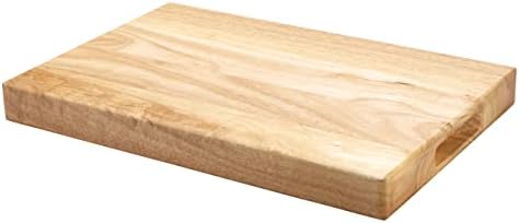 Winco 18" x 30" Heavy-Duty Wood Cutting Board | Two recessed handles, Minimizes knife dulling, Great for Charcuterie, Cheese