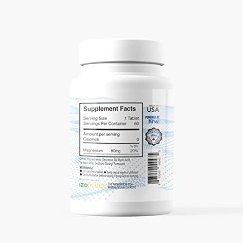 Molecular Hydrogen H2 Dietary Supplement, NON-GMO, Gluten Free, Soy Free (60 Tablets)