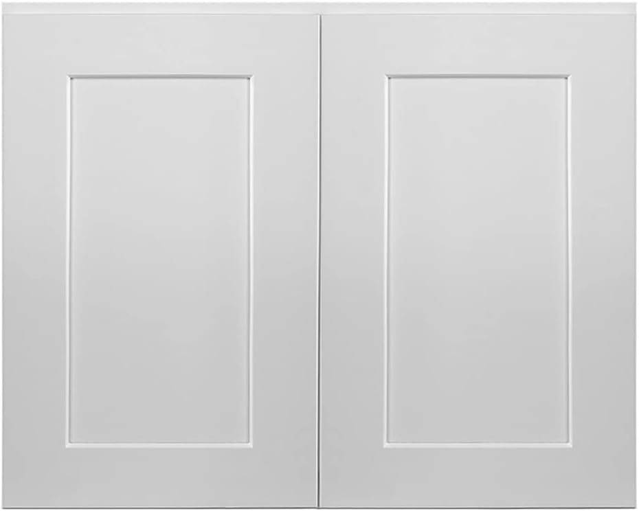 Design House Brookings Kitchen Wall Cabinet, 24", White | Adjustable Shelves, Adjustable Hinges, Wall Mount, Contemporary/Modern, Wood, Kitchen, 561571