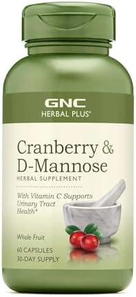 GNC Herbal Plus Cranberry D-Mannose, 60 capsules