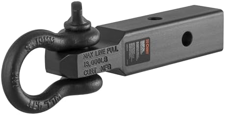 CURT 45832 D-Ring Shackle Mount Trailer Hitch, Fits 2-Inch Receiver, 13,000 lbs.