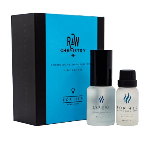 RawChemistry For Her Pheromone Infused Perfume for Women's Gift Set, 1.5 oz