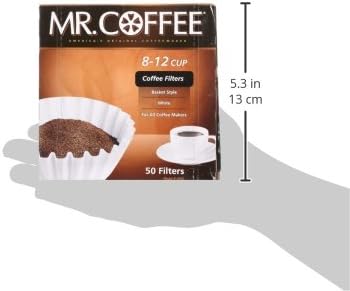 Mr Coffee 8-12 Cup Coffee Filters, 50 Filters