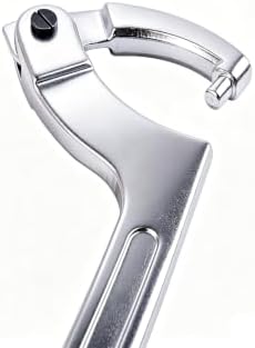 Chrome Vanadium C Pin Spanner Adjustable Hook Wrench, Round Head 19-51mm
