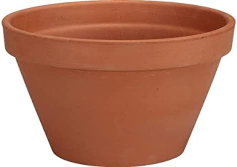 Deroma 01110PZ 4" Tc Std Clay Pot, Terra Cotta