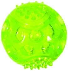 Chase 'n Chomp Durable TRP LED Light Up Fetch Ball Dog Toy, 2.5"